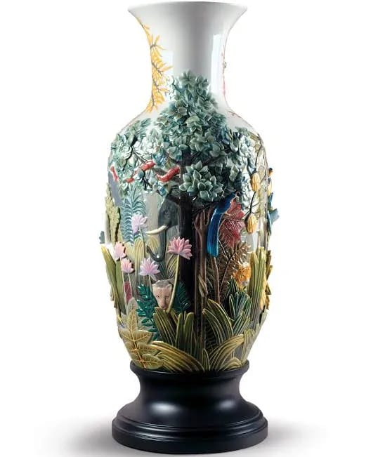 Paradise Vase Animal Life Figurine. Limited Edition